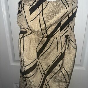 Chic Black and Beige Dress Anthropology